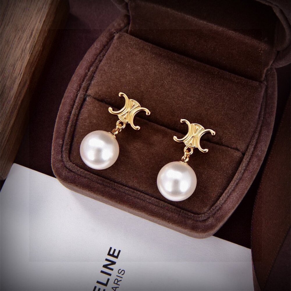 Celine pearl drop earrings